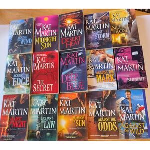 Kat Martin PB Book Lot of 15 Against the Raines of Wind Canyon Series Plus More